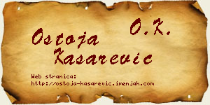 Ostoja Kašarević vizit kartica